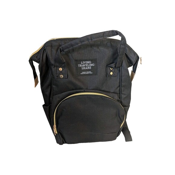 Living Traveling Share From Yours Nice To Meet You Diaper Backpack NWOT - Picture 1 of 9